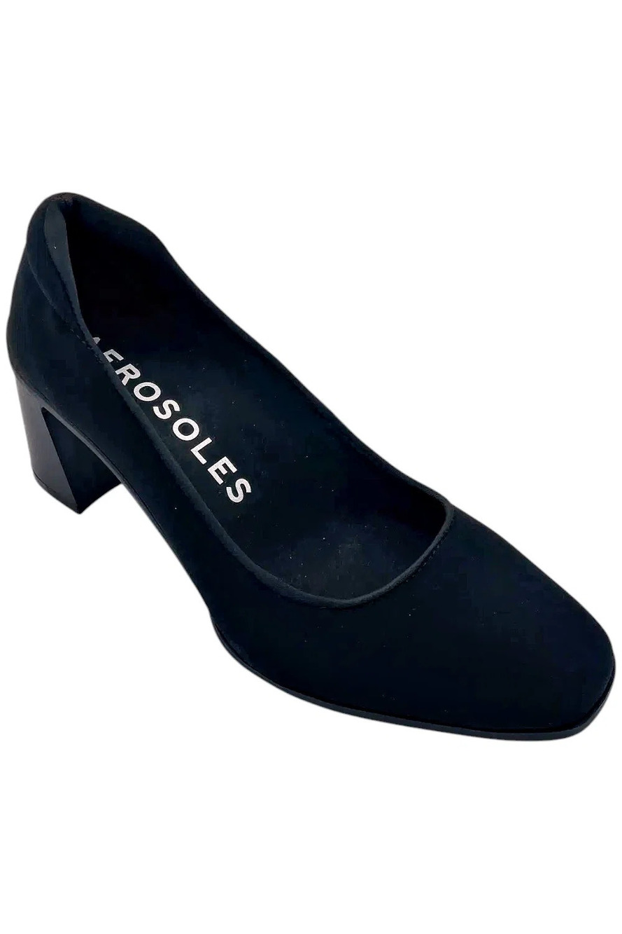 Aerosoles Women's Casta Pump Black Strech - Medium